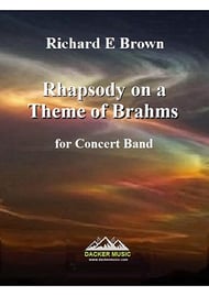 Rhapsody on a Theme of Brahms Concert Band sheet music cover Thumbnail